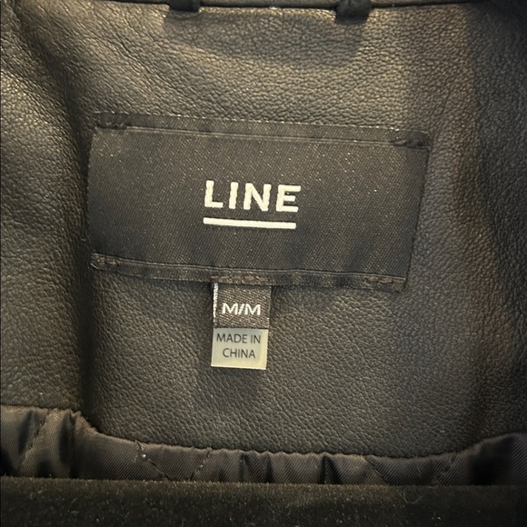 Line the Label Asymmetrical Moto Leather Jacket - Picture 2 of 6
